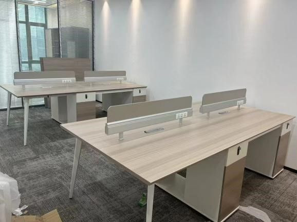 Modern Four-Person Office Desk