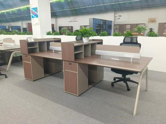 Modern Four-Person Office Desk